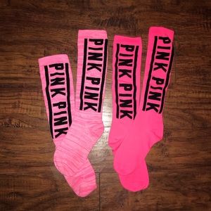 PINK pink socks